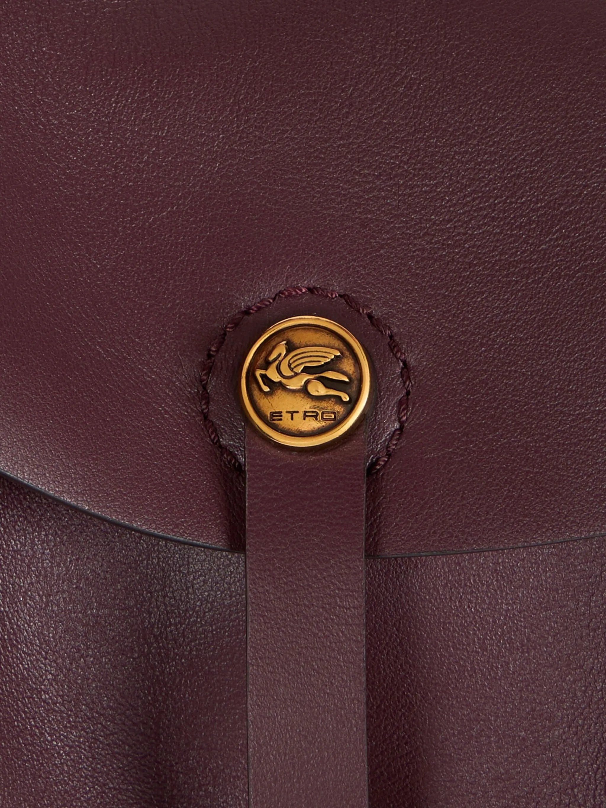 Etro Medium Leather Pony Shoulder Bag - 6
