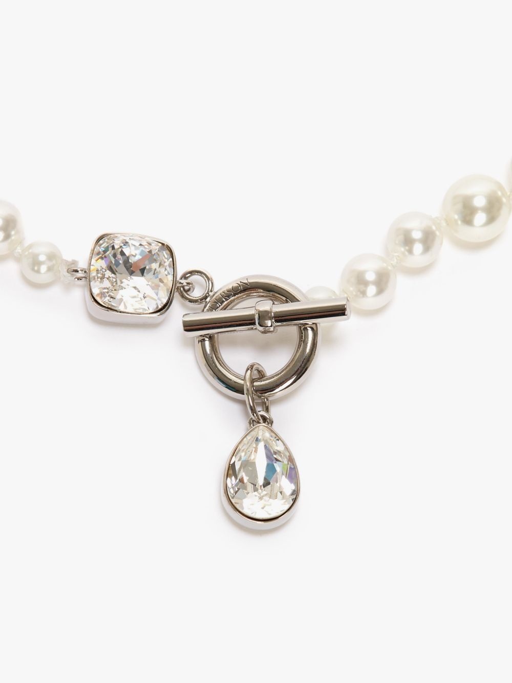GRADUATED PEARL & CRYSTAL NECKLACE - 3