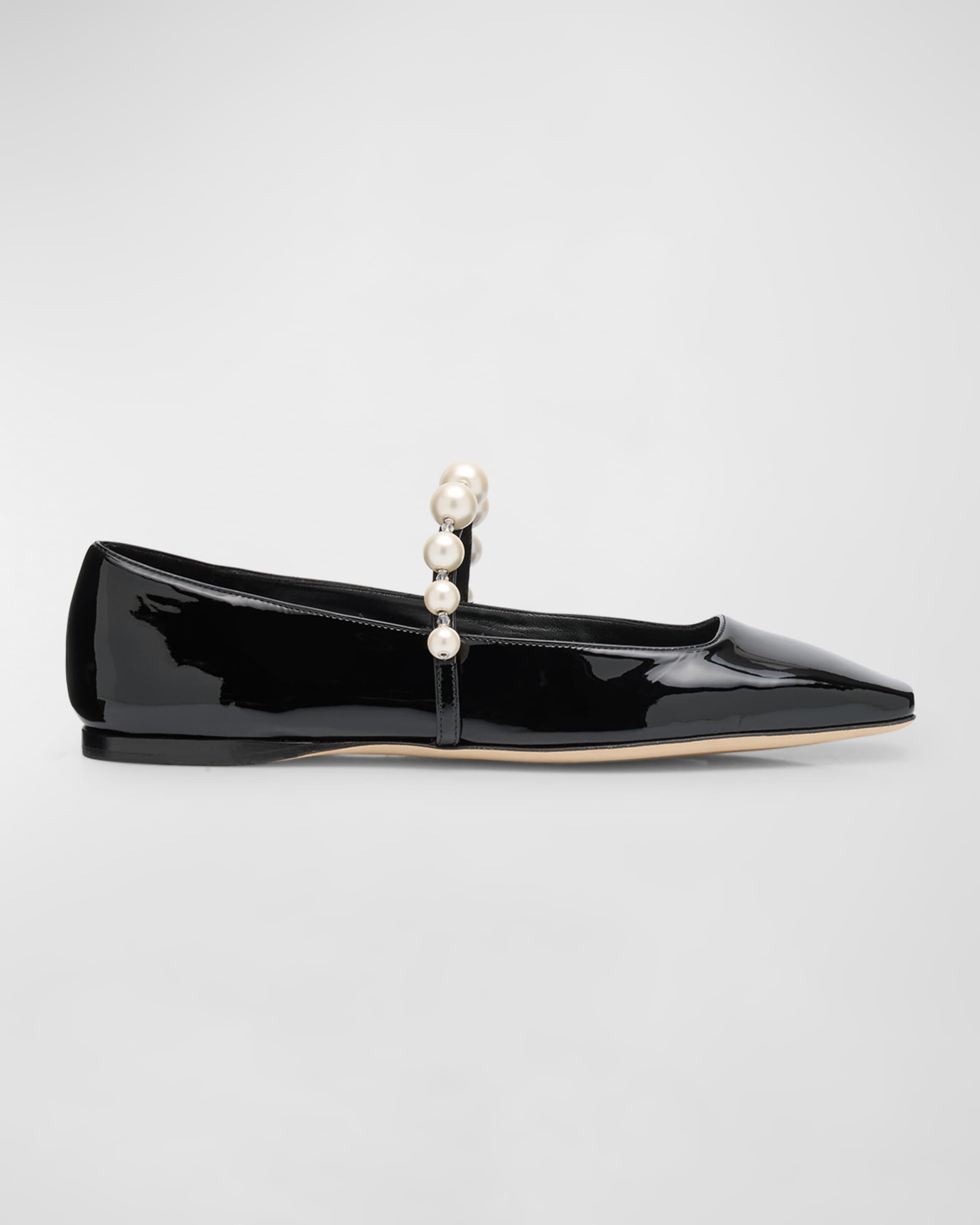 Ade Pearly-Strap Patent Ballerina Flats - 1