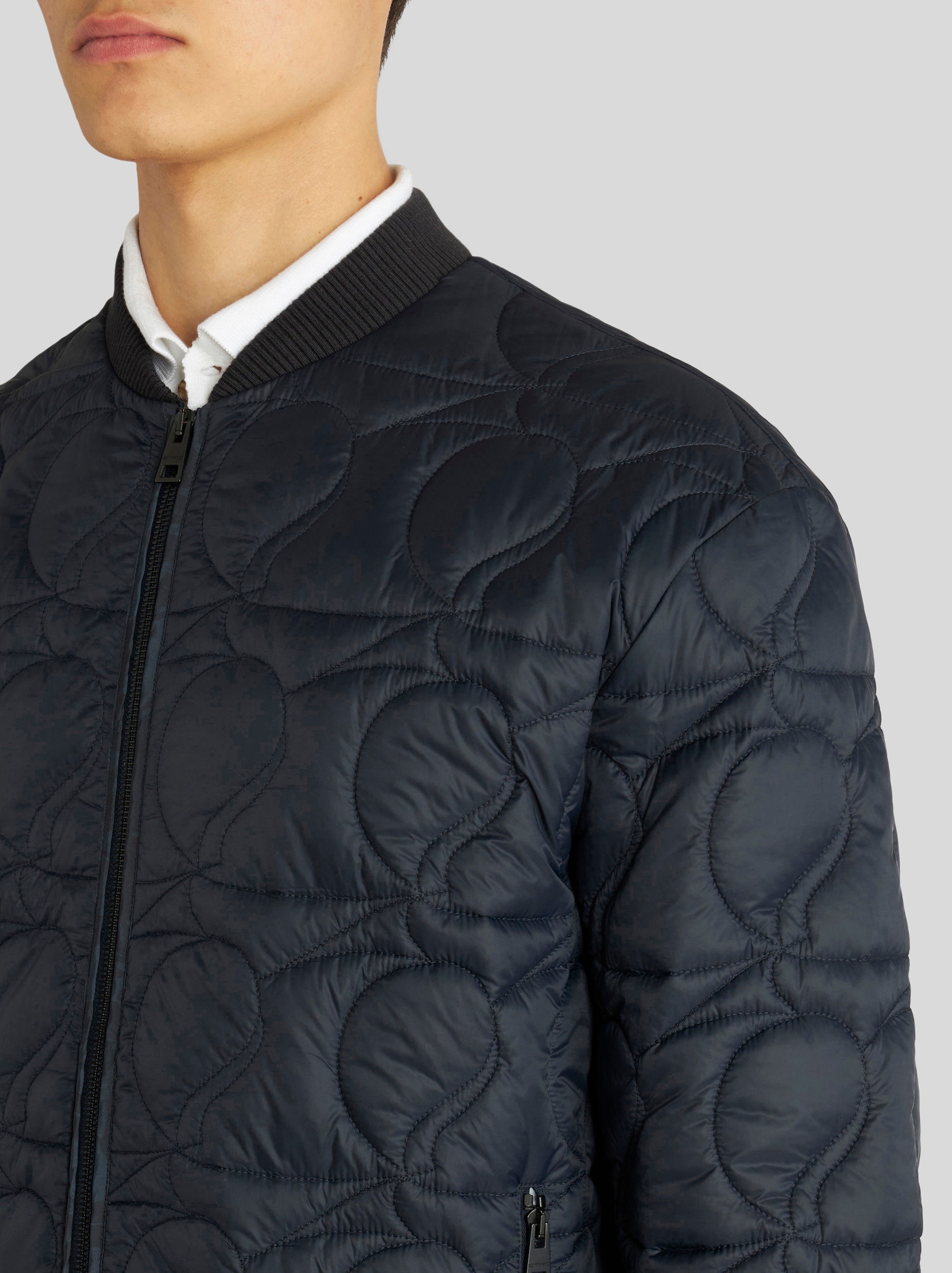 QUILTED PAISLEY DOWN BOMBER JACKET - 2