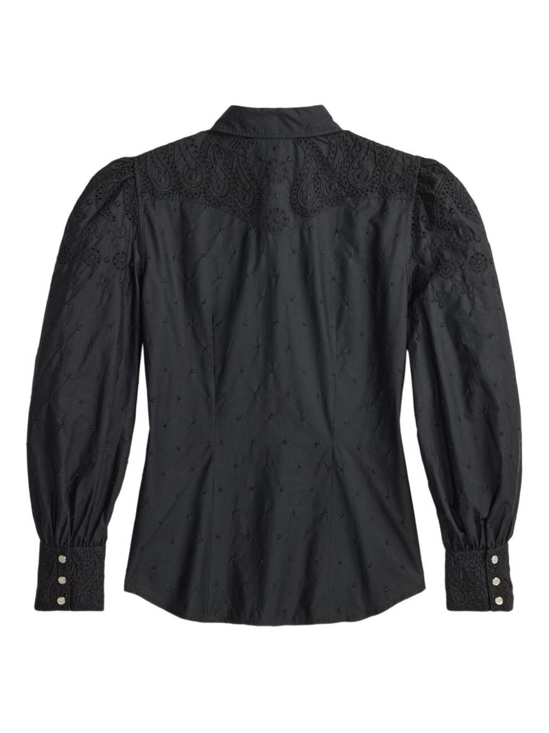 RRL by Ralph Lauren paisley-embroidered blouse outlook