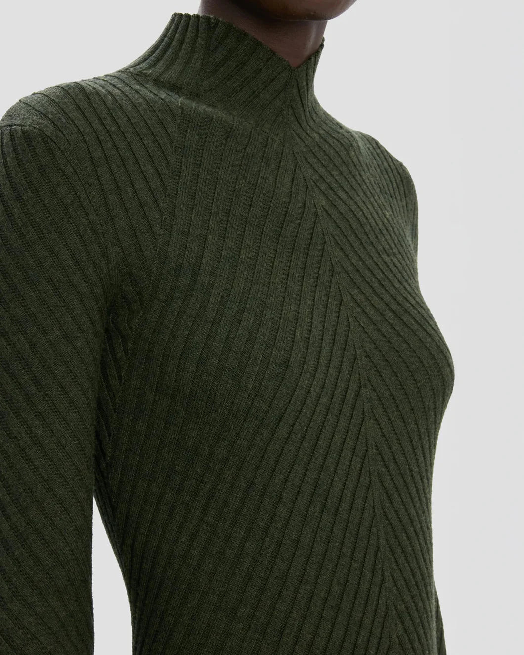 RIBBED KNIT POLO IN OREGANO - 5
