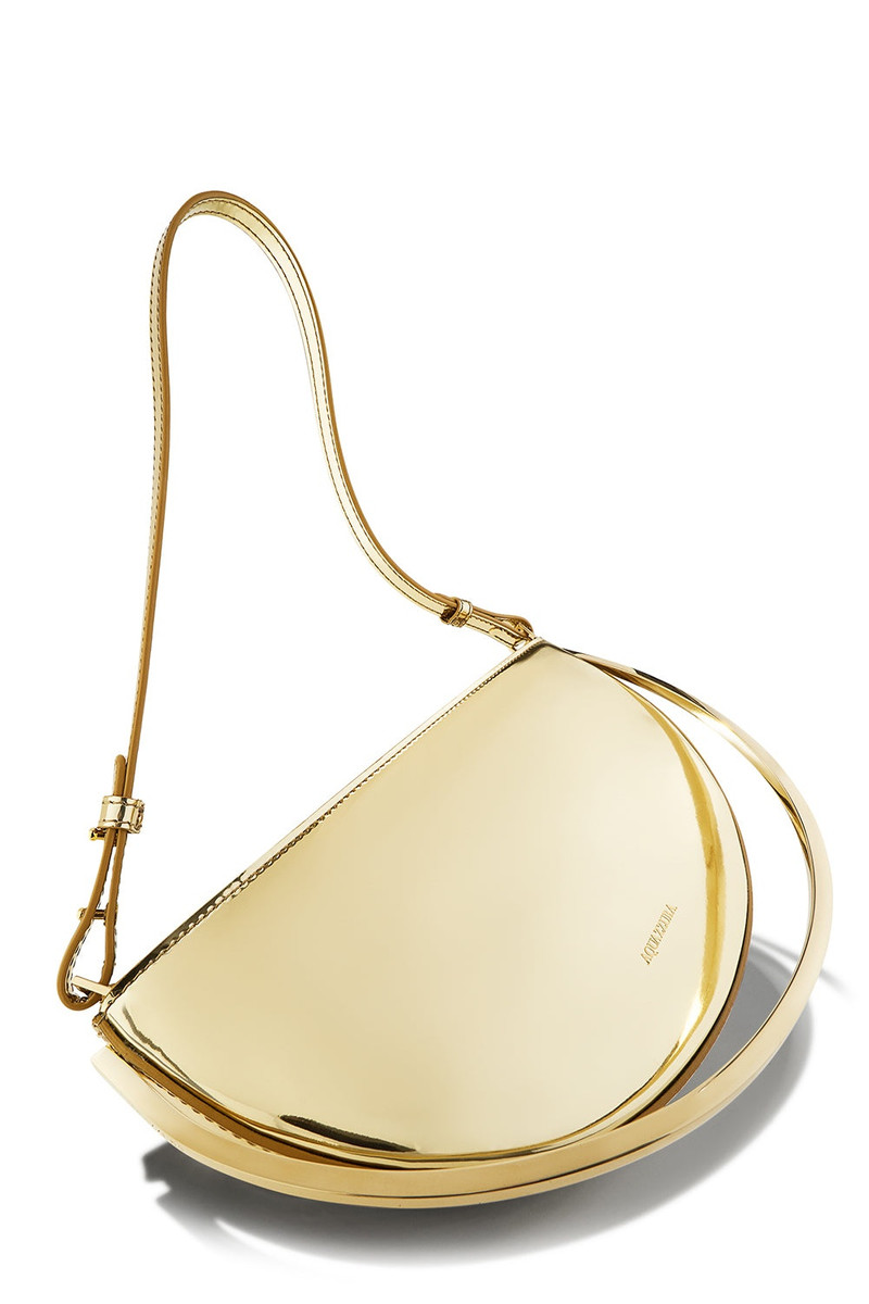 AQUAZZURA PURIST MINI POUCH - GOLD outlook