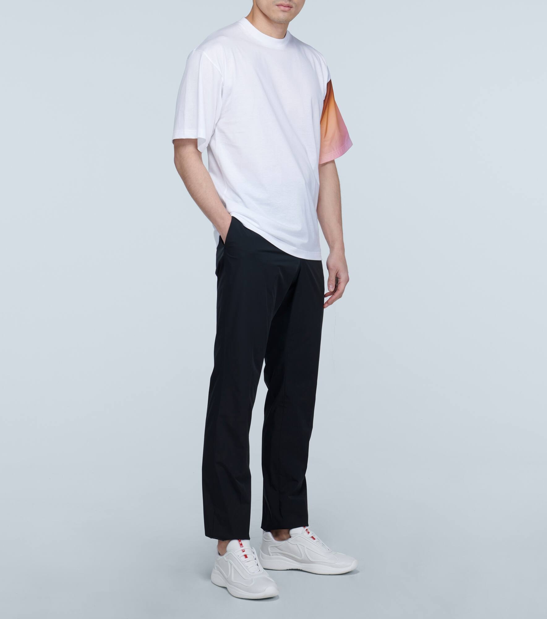 contrast-sleeve T-shirt - 2