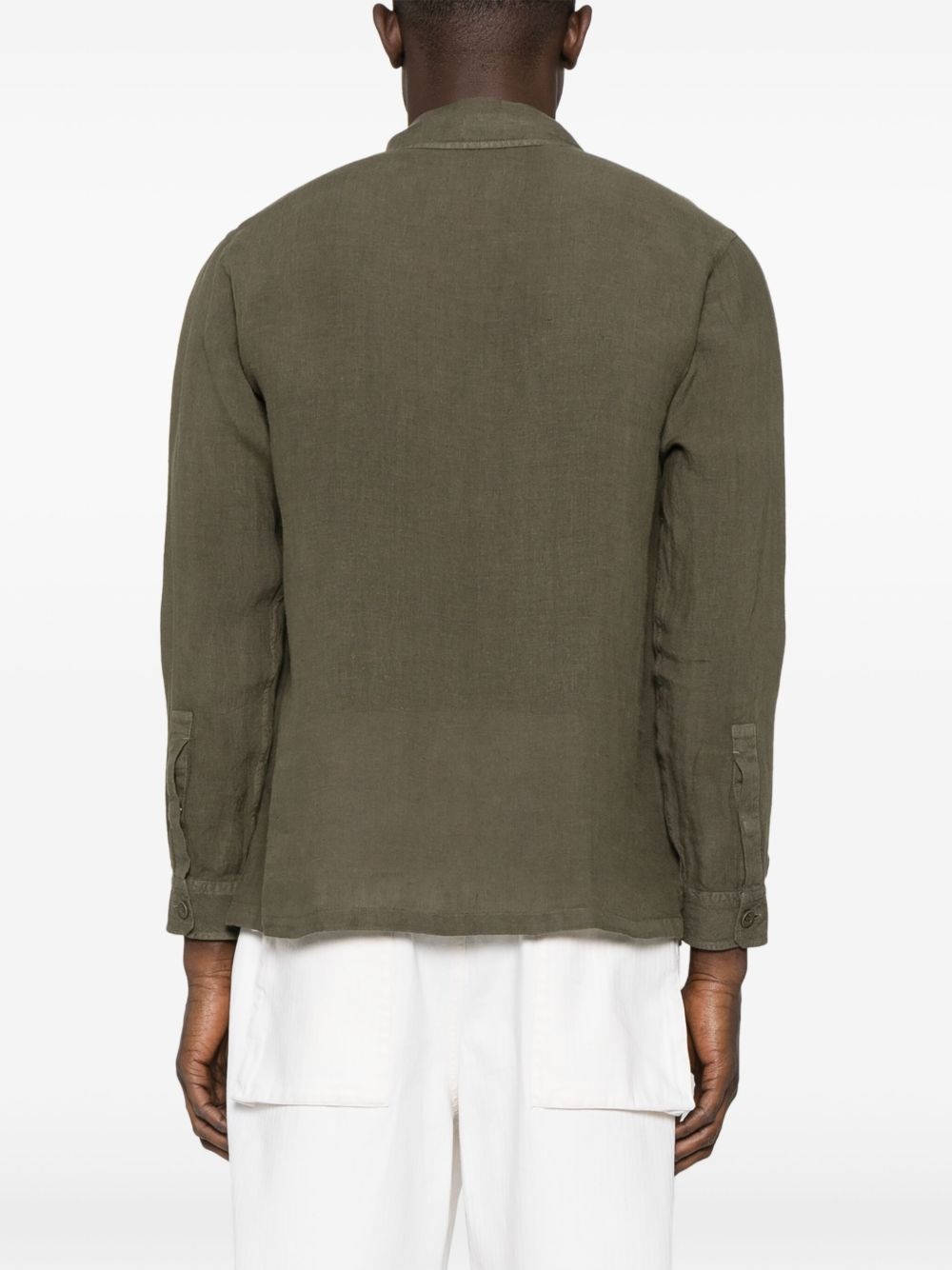 linen shirt jacket - 4