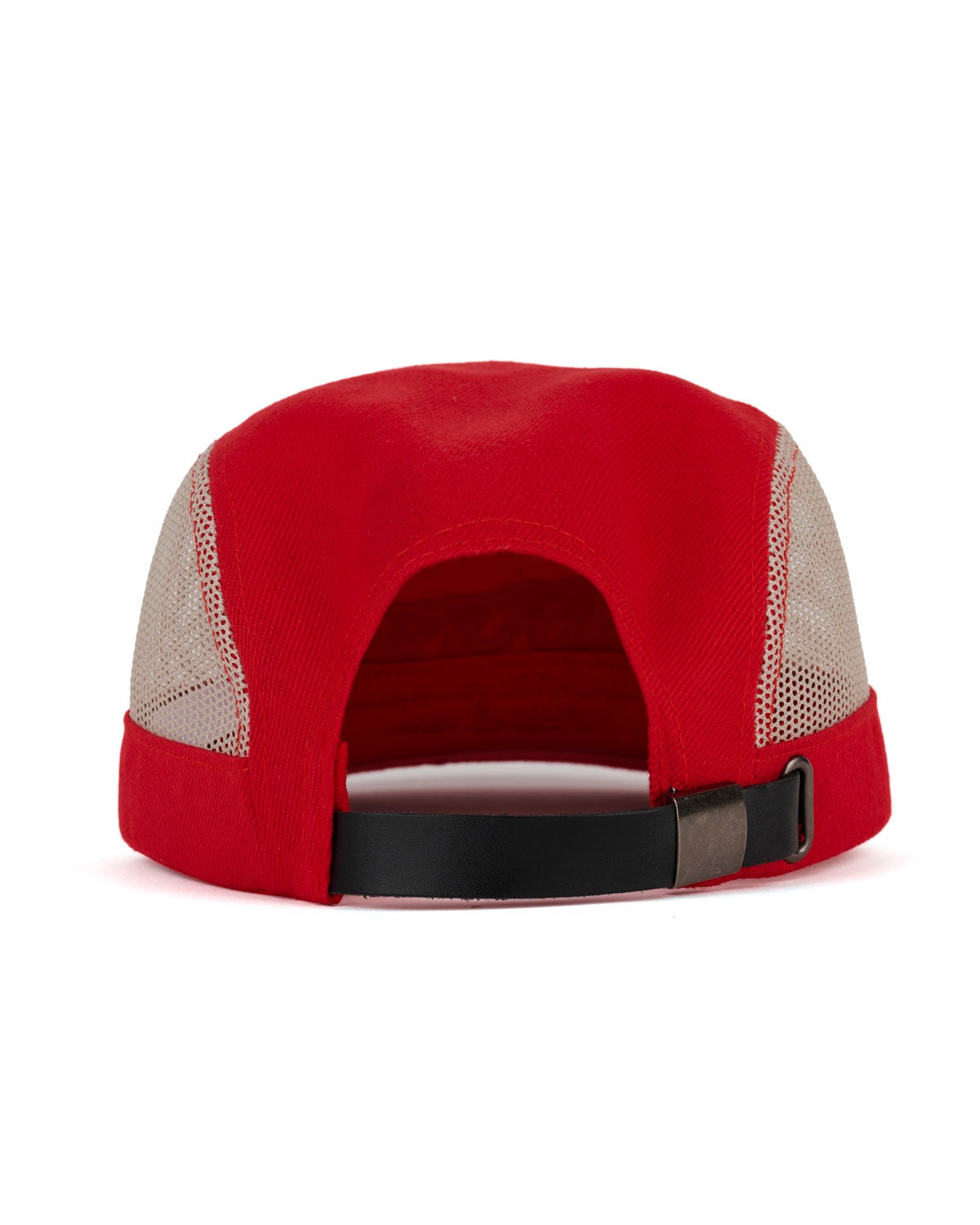 Mesh Panel Camp Hat - Red - 2