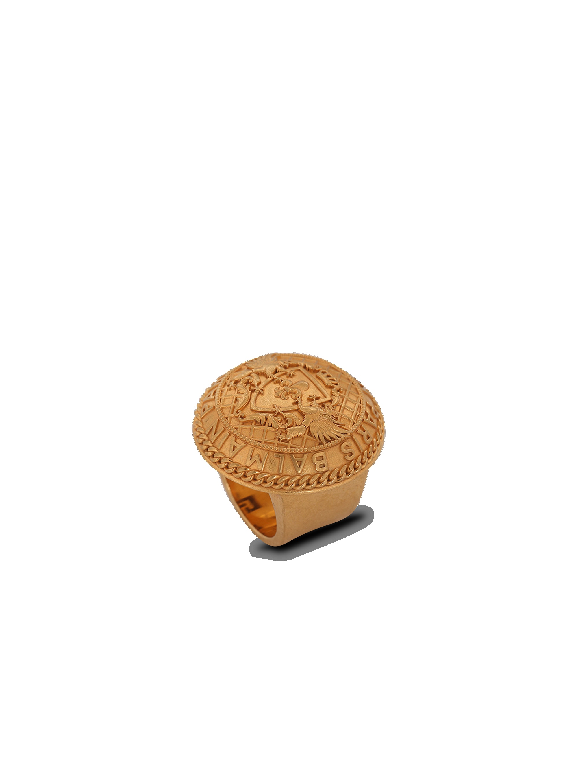 Gold-tone brass Coin ring - 3