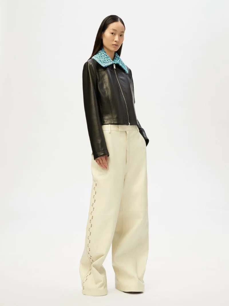 Ambush BOX LEATHER JACKET outlook