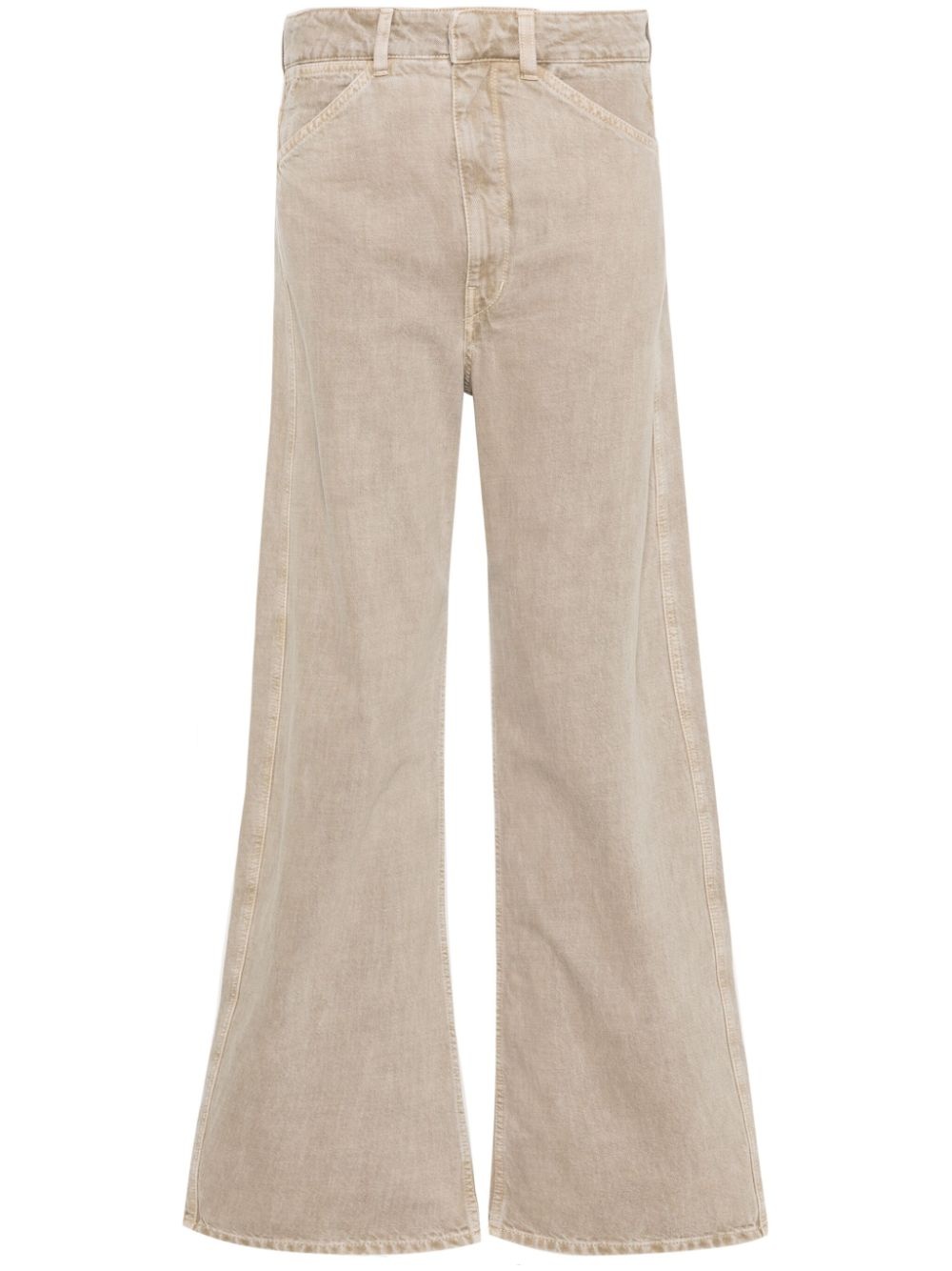 high-waist wide-leg jeans - 1