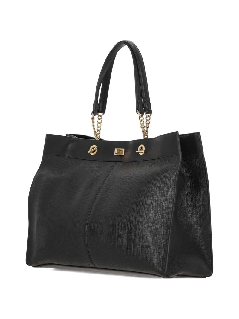 top-handle leather tote bag 3