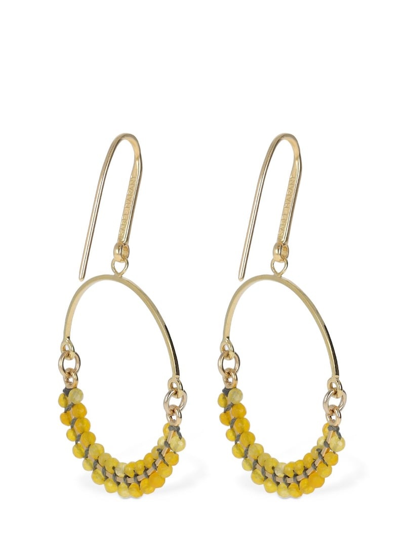 Cesaria beads hoop earrings - 4