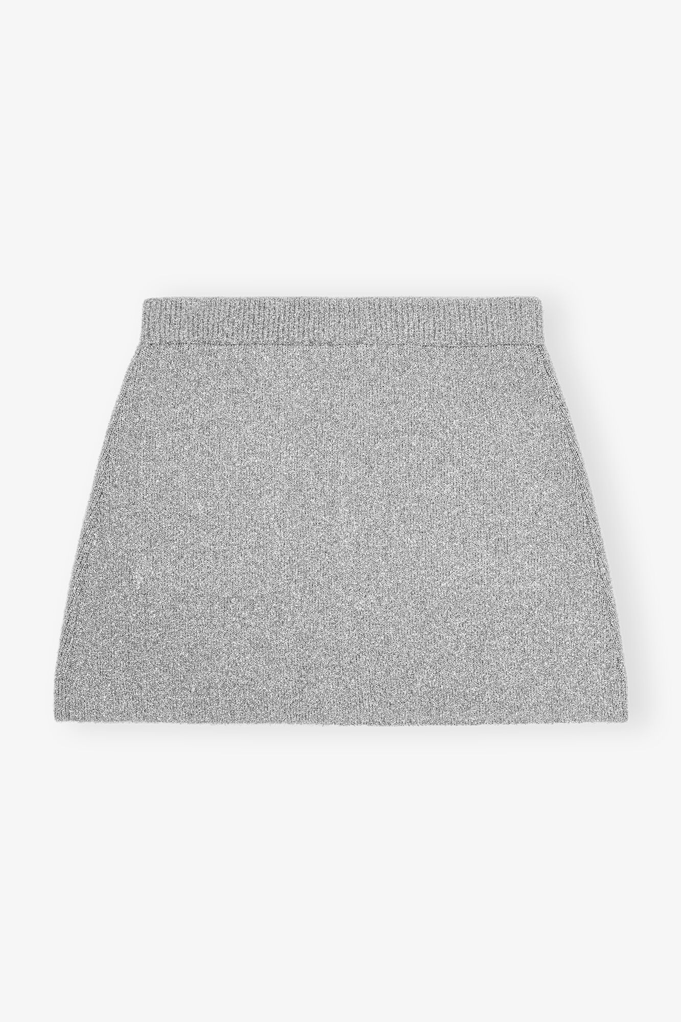 SILVER SPARKLE MINI SKIRT - 6