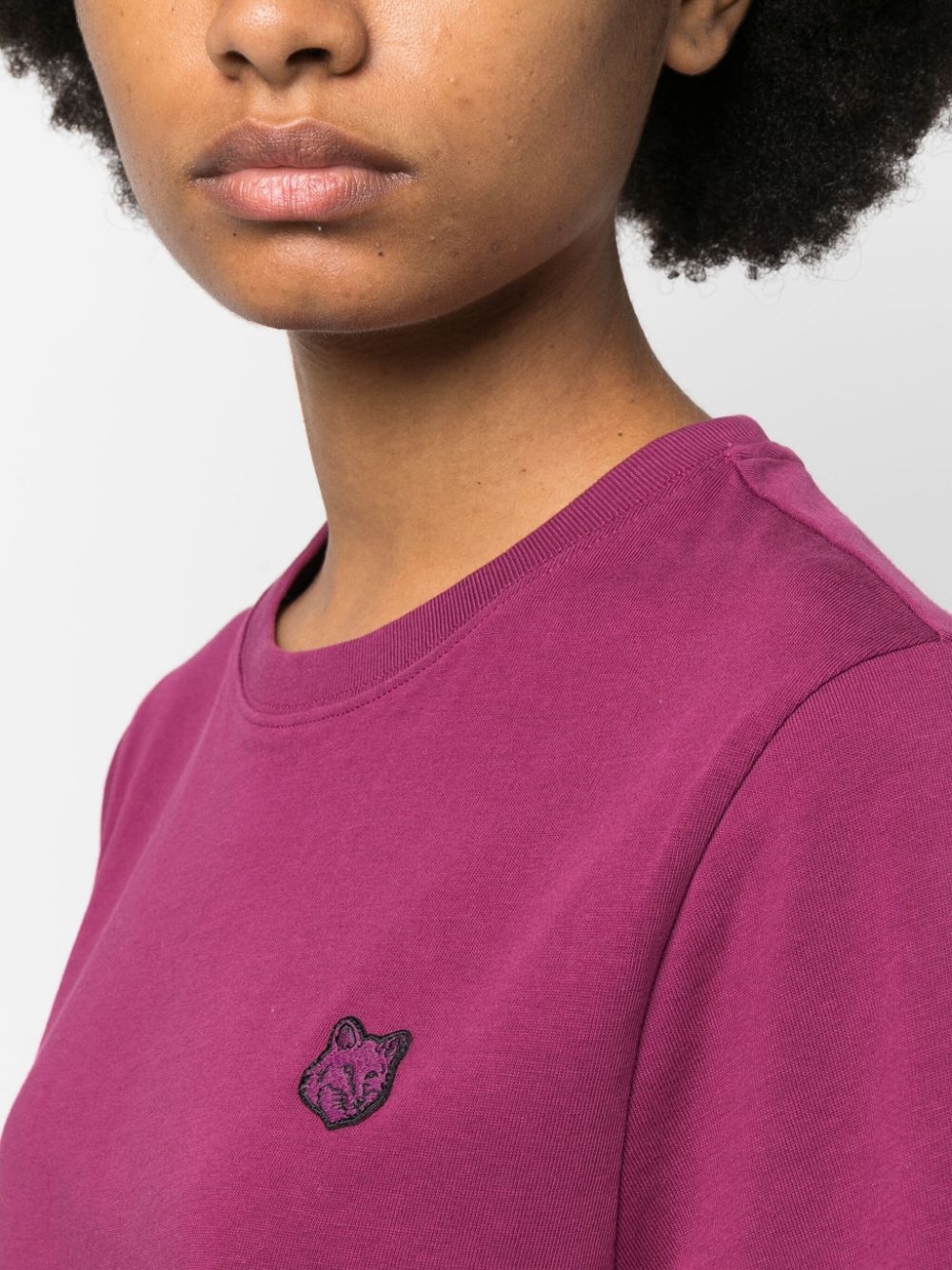 logo-embroidered cotton T-shirt - 5