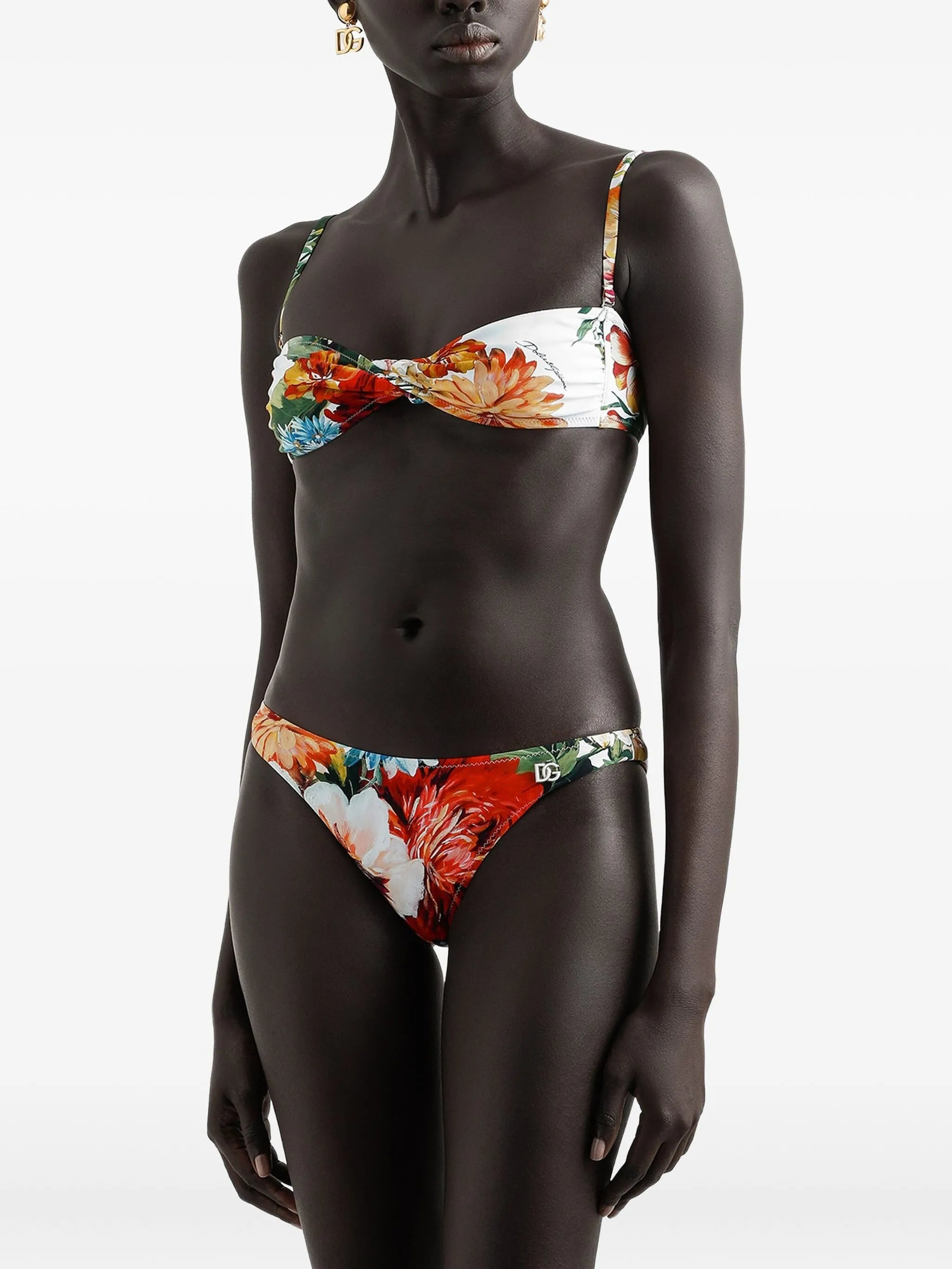 floral-print swimsuit - 2