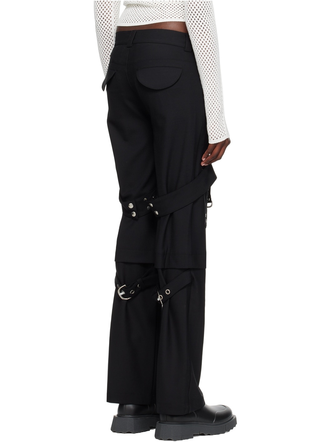 Black Harness Trousers - 3