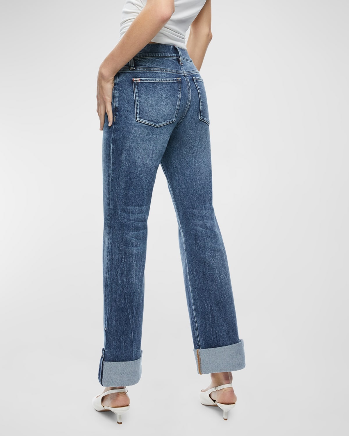 Alfie Mid-Rise Cuffed Jeans - 6