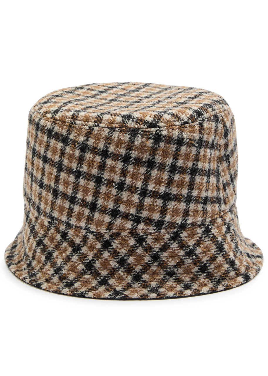 Moncler Reversible Houndstooth Wool-blend Bucket hat - 2