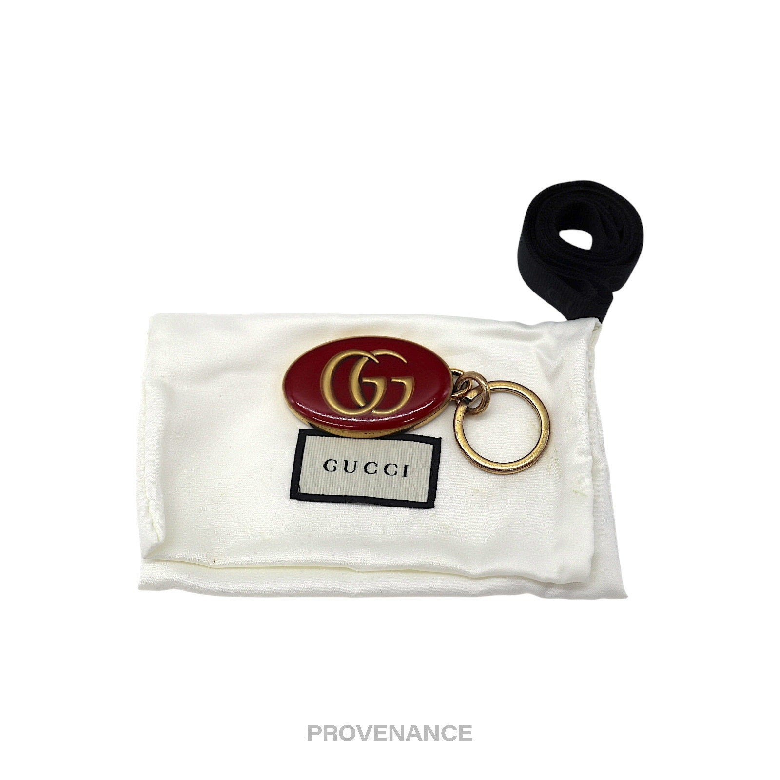 Gucci GG Marmont Keychain - Aged Gold Red - 8