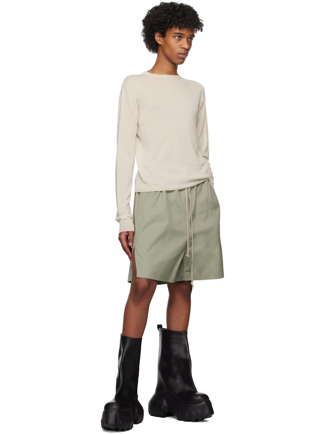 Off-White Hollywood Cropped Level Biker Sweater - 4