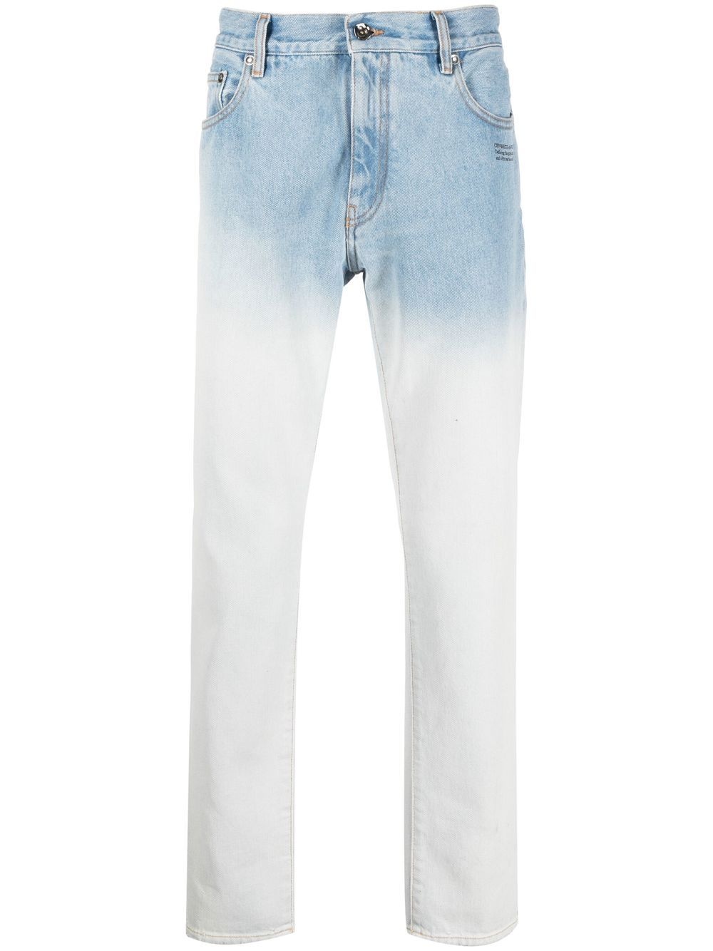 gradient-wash slim-cut jeans - 1