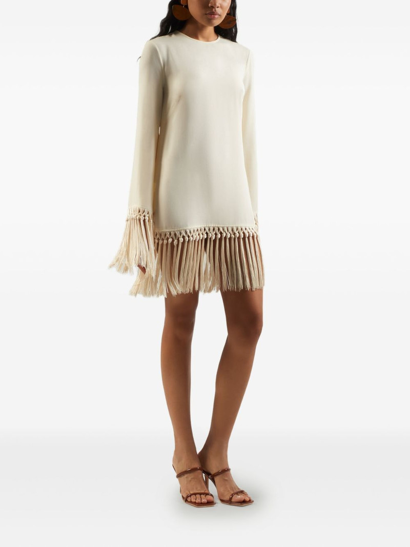 Taller Marmo fringe-trimmed mini dress outlook