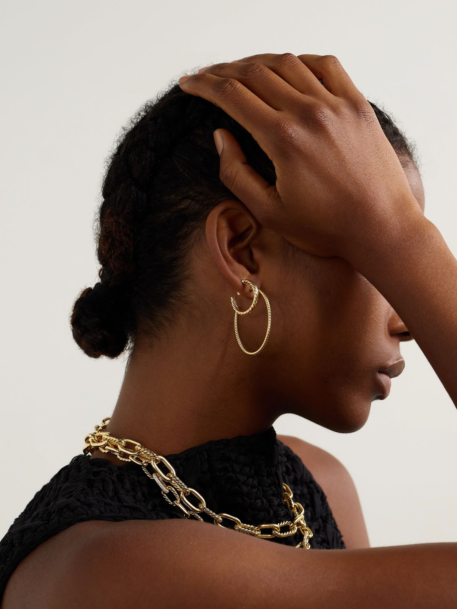 Cablespira® 18-karat gold hoop earrings Gold - 4