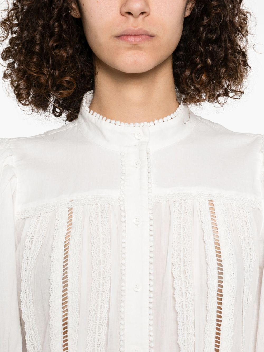 Alice + Olivia Cora Cotton Blouse - 2