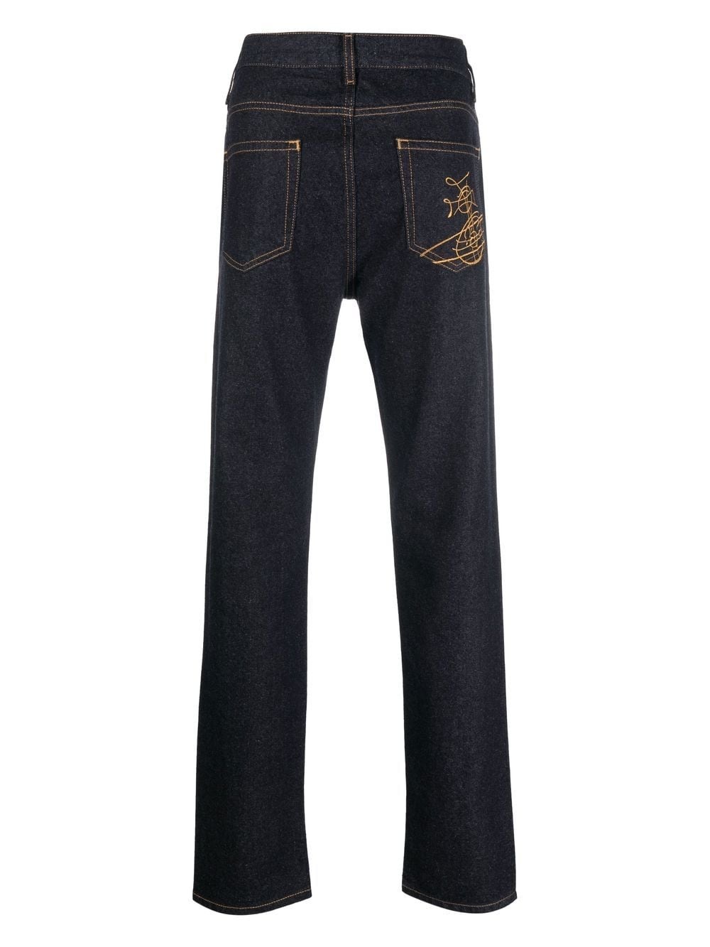 mid-rise straight-leg jeans - 2