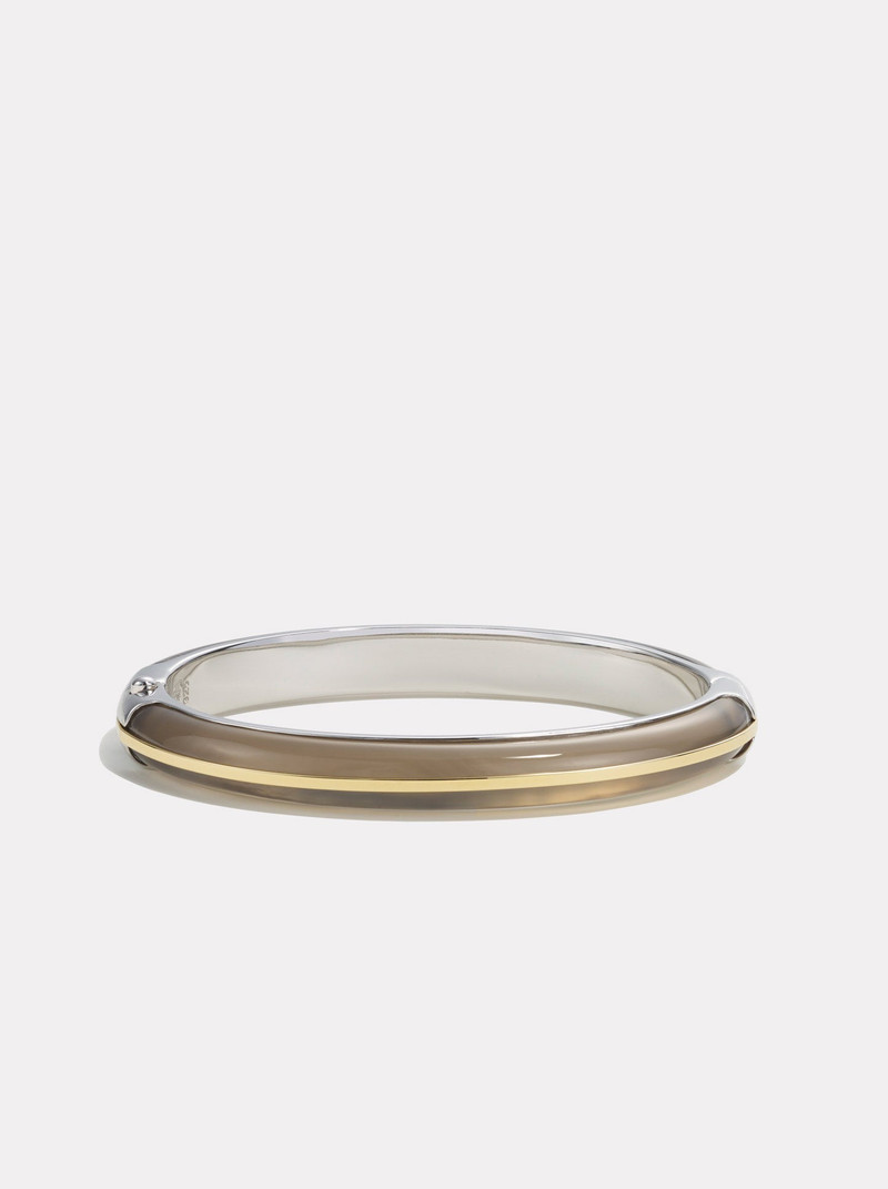 Classic Bangle Stack | Grey Agate 3