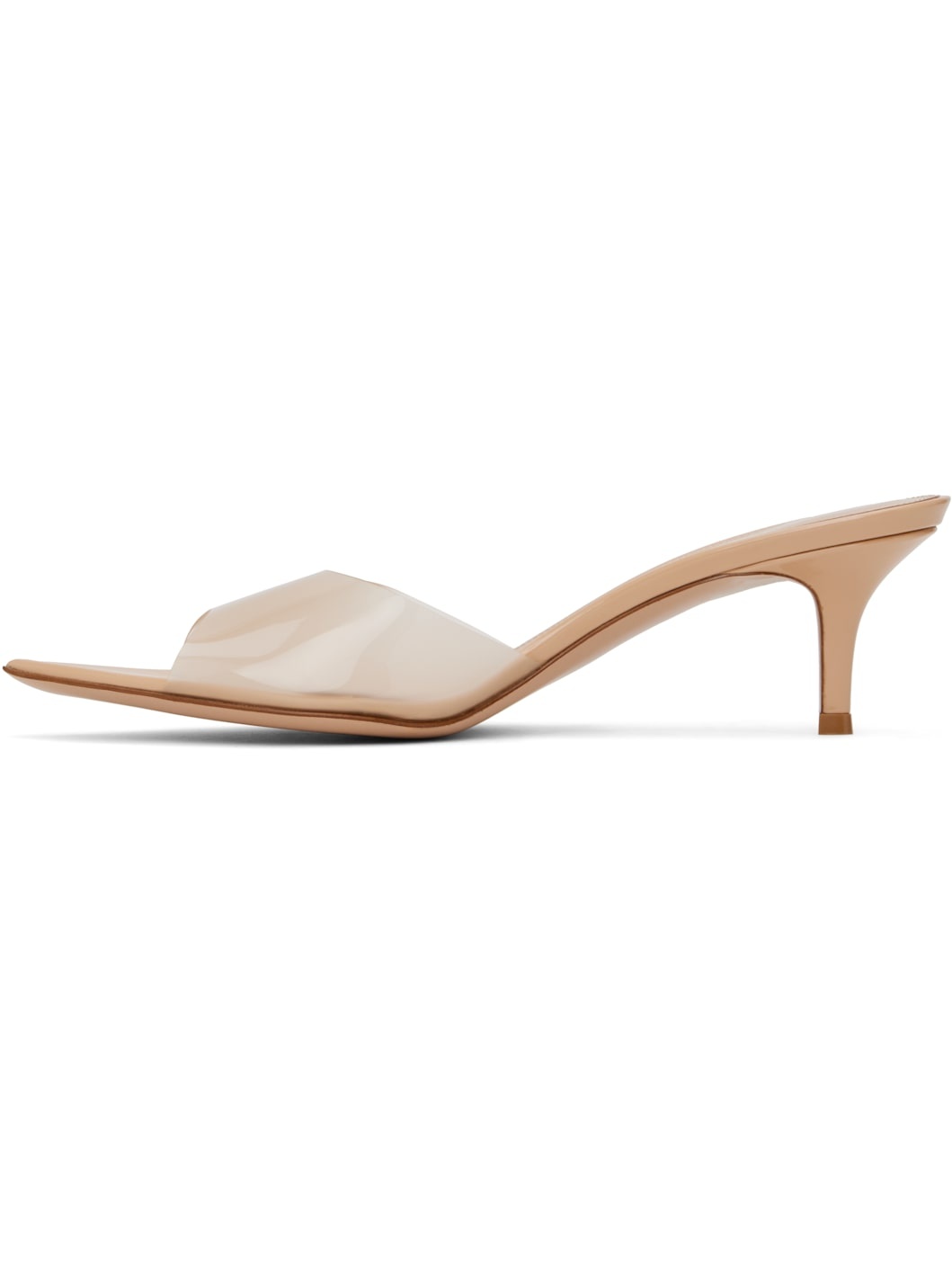 Beige Elle 55 Mules - 3