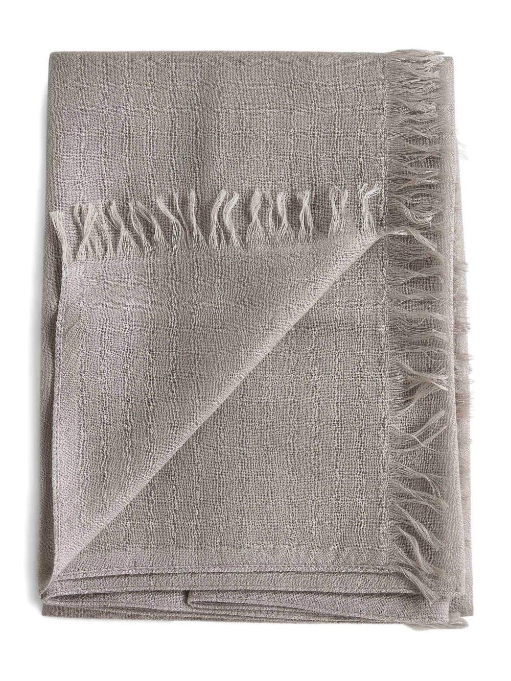 fringed rectangular scarf - 1