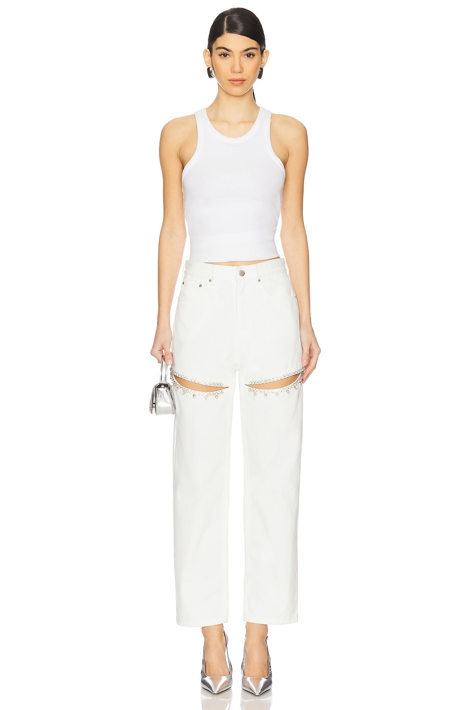 Crystal Slit Jean - 5