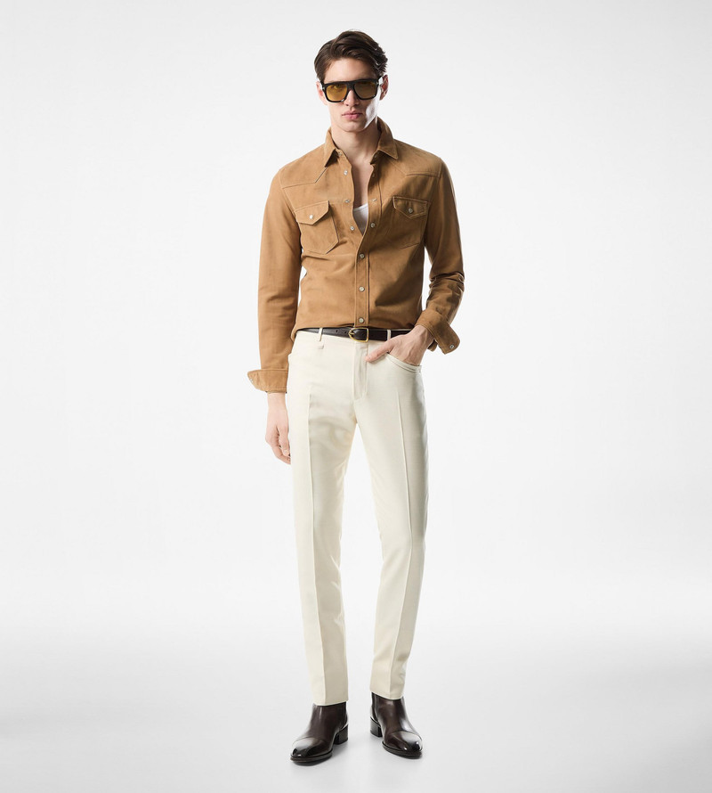 TOM FORD LIGHT SUEDE WESTERN SHIRT outlook