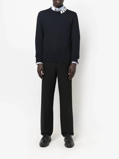 Thom Browne 4-bar crew-neck jumper outlook