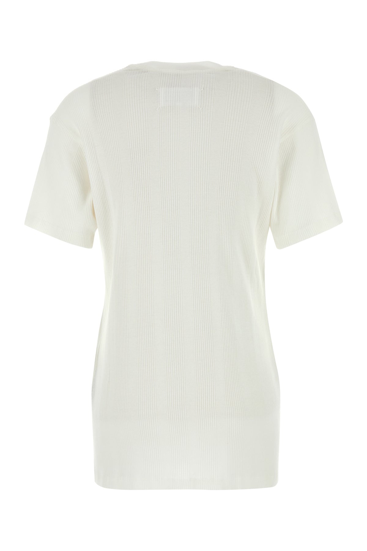 White cotton blend t-shirt - 2