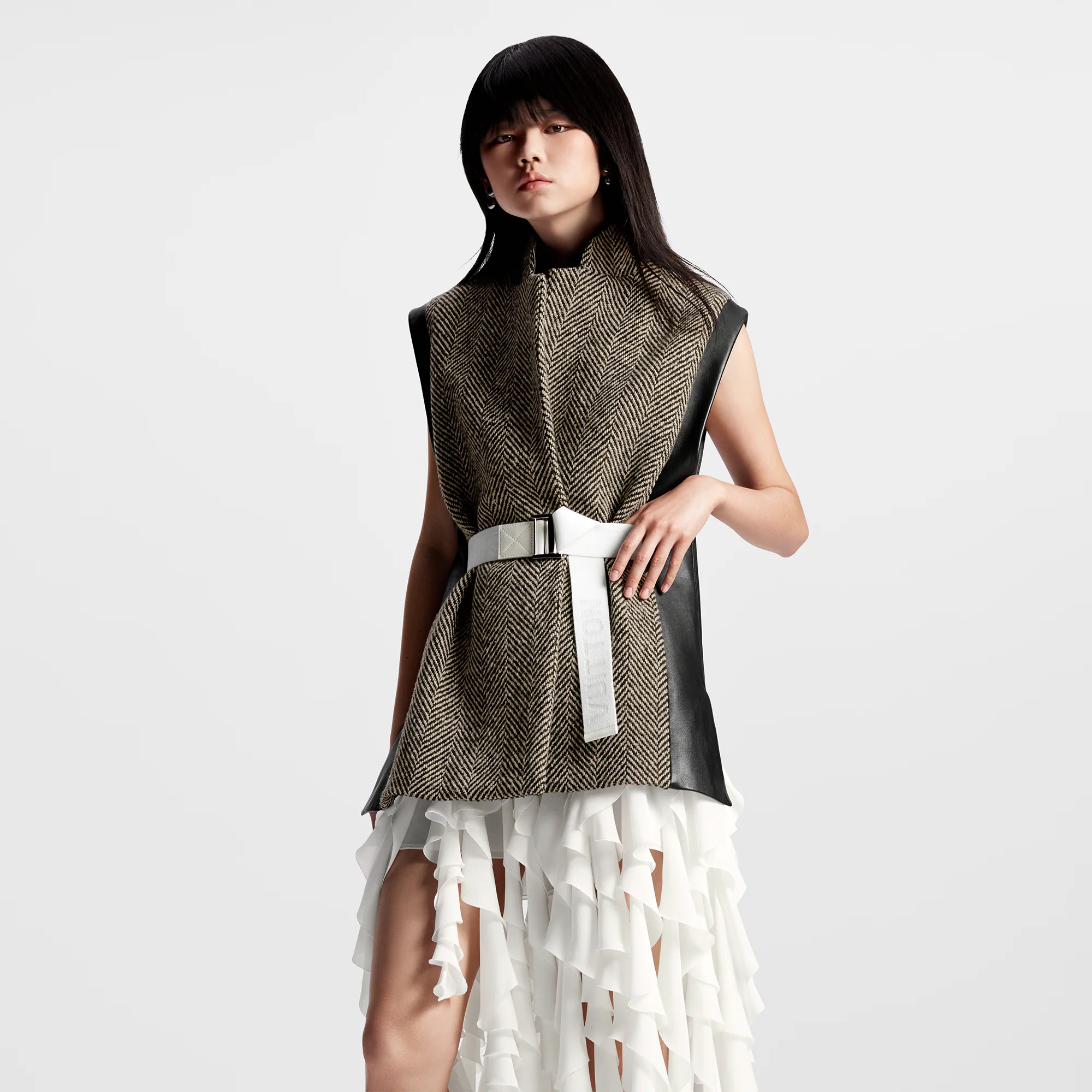 Silk Georgette Ruffle Skirt - 5