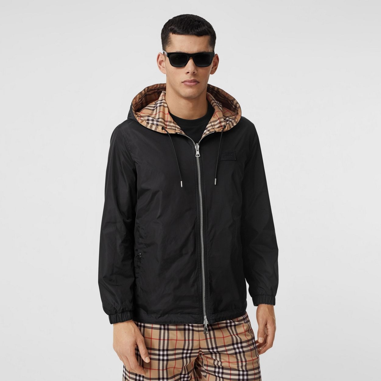 Reversible Vintage Check Hooded Jacket - 7