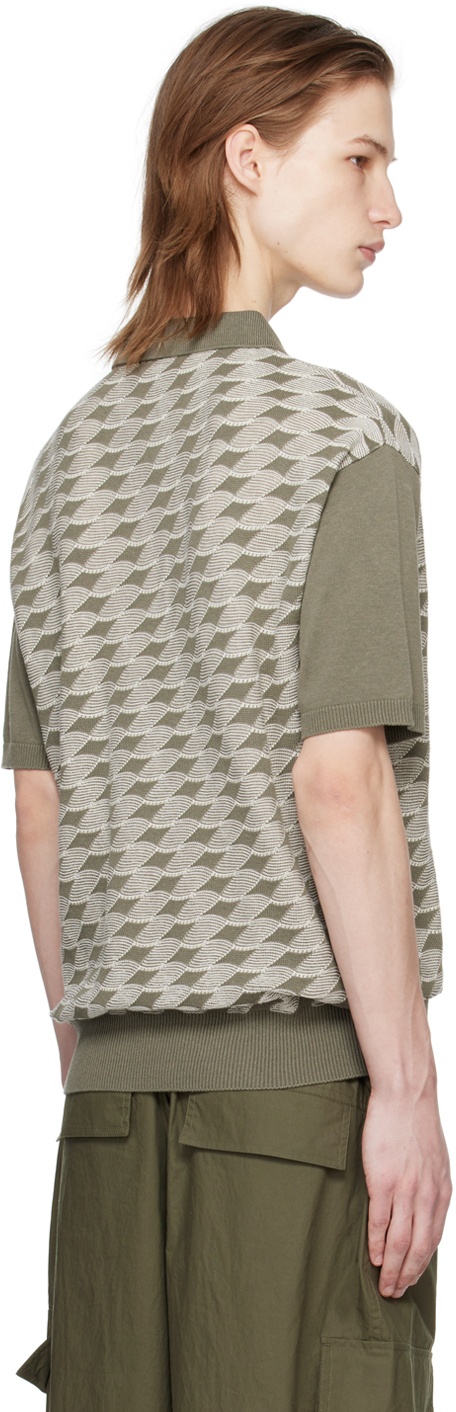Khaki Knotted Polo - 3