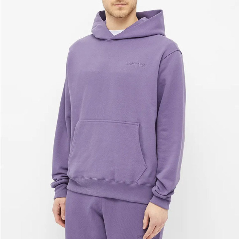 adidas adidas x Pharrell Crossover Logo Hoodie 'Purple' GH4411 outlook