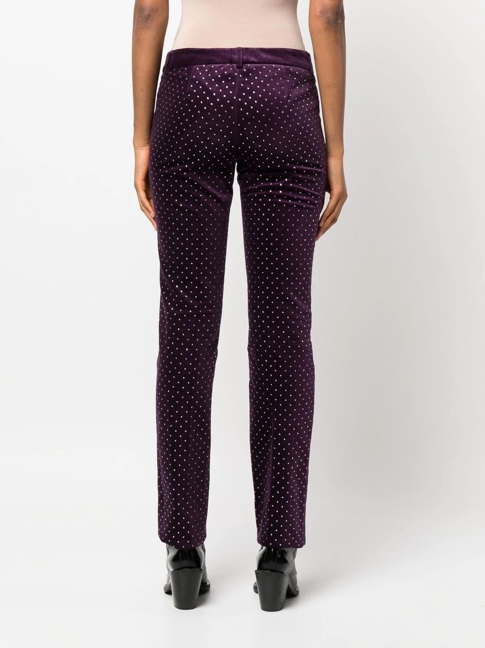 Office crystal-embellished trousers - 4
