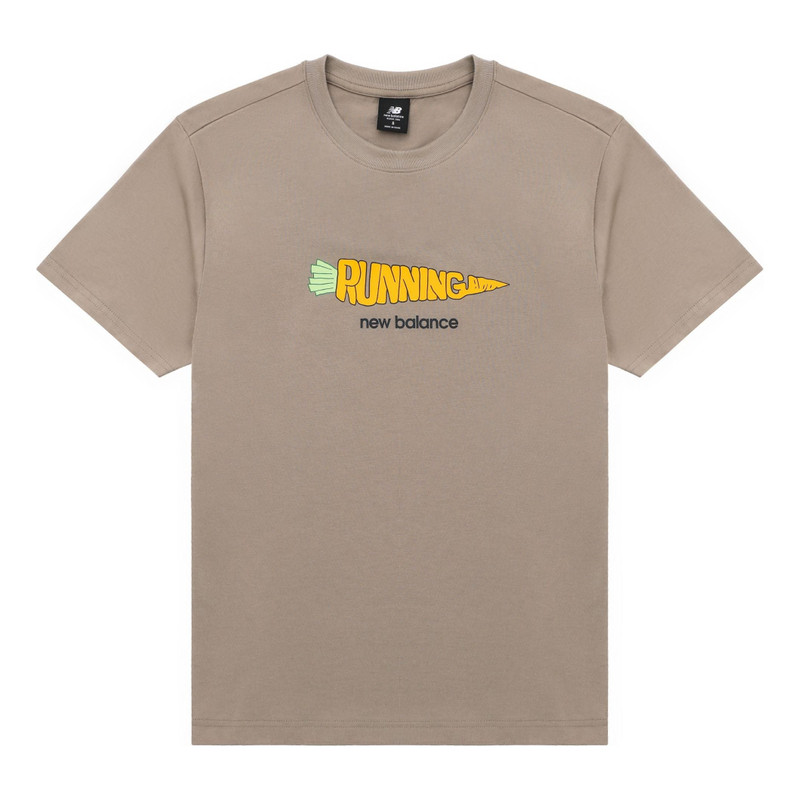 New Balance Running Graphic Tee 'Brown Orange' AMT31331-DRI - 1
