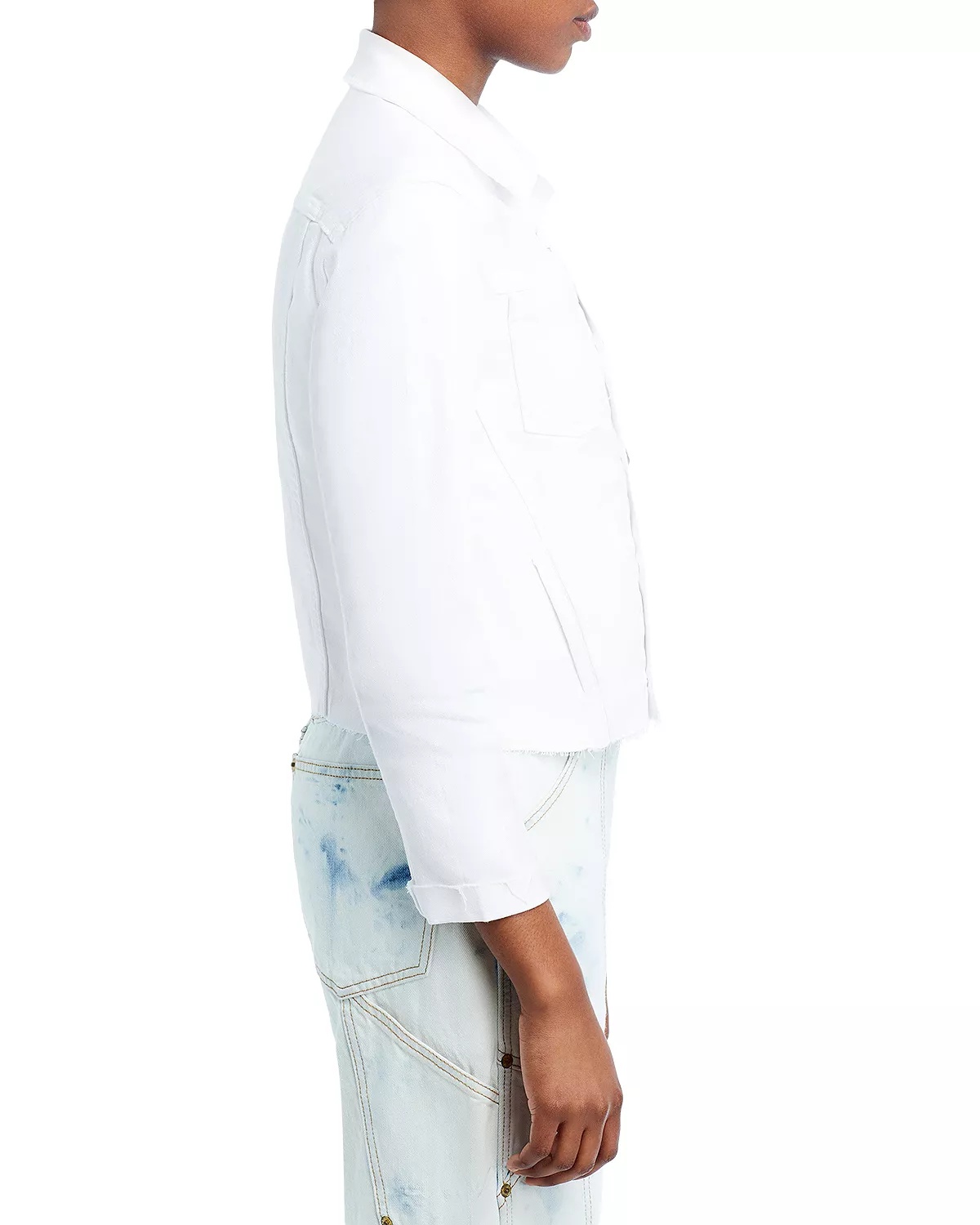 Janelle Slim-Fit Raw Denim Jacket - 5