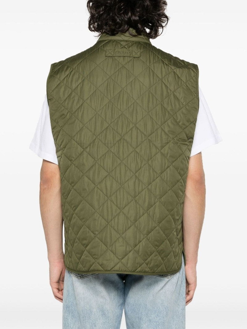 다이아몬드 퀼트 로고 embroidered gilet 4