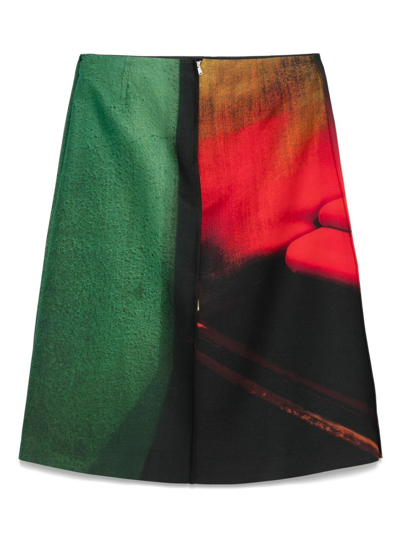 Jil Sander printed midi skirt outlook