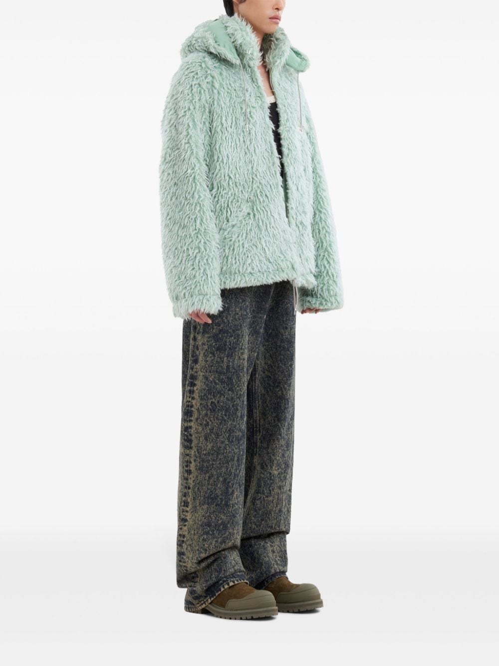 distressed-effect wide-leg jeans - 2