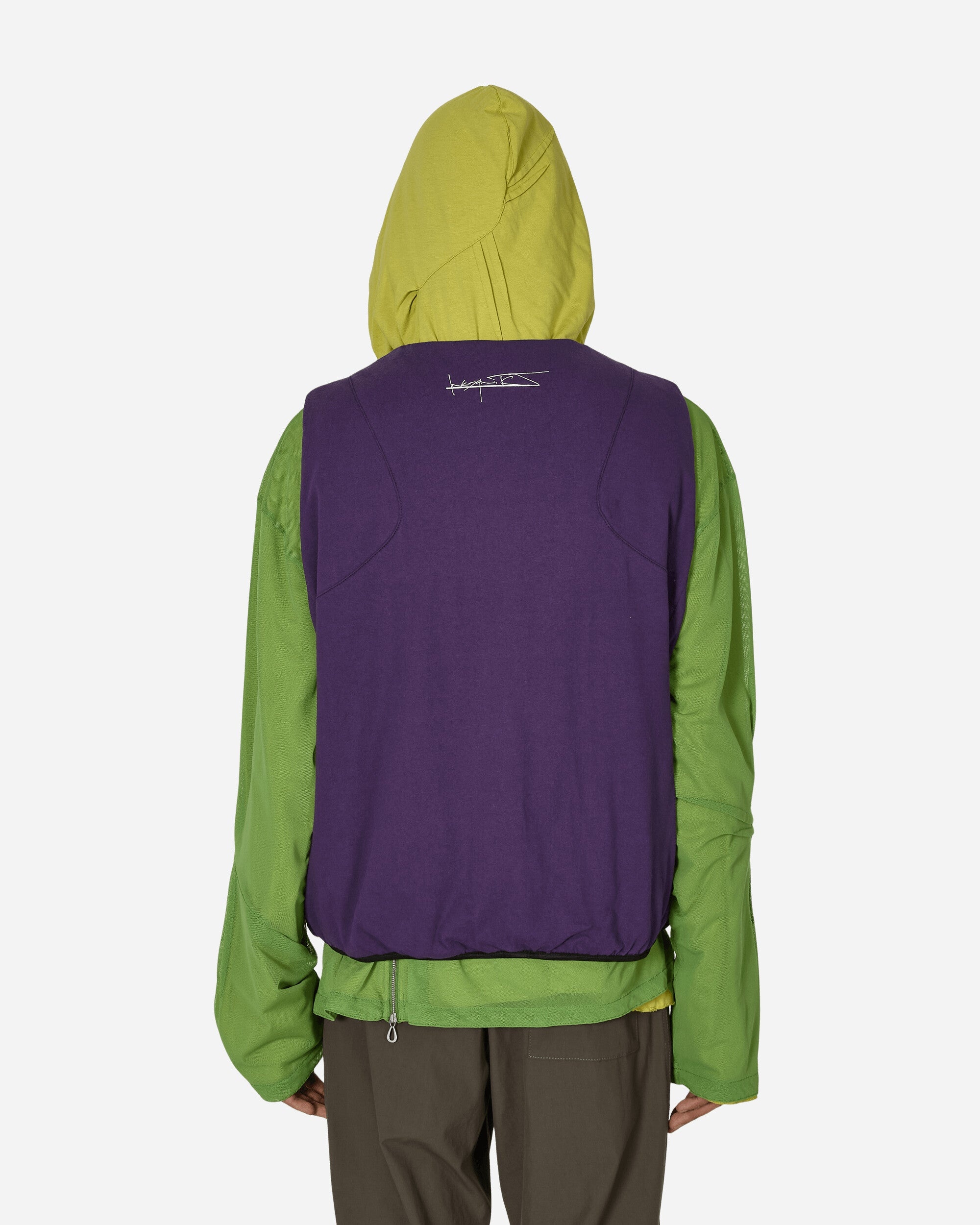 Padded Jersey Vest Starling Purple - 3