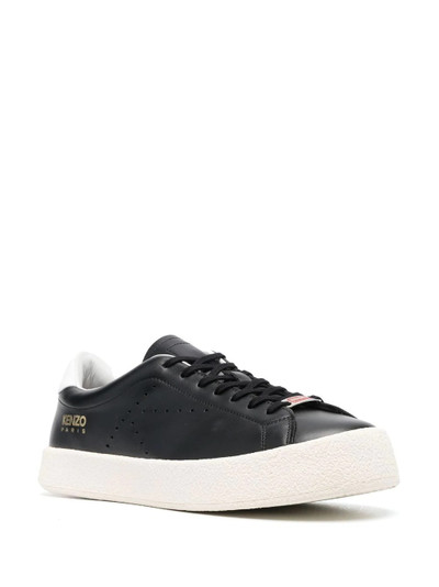 KENZO Kenzoswing lace-up leather sneakers outlook