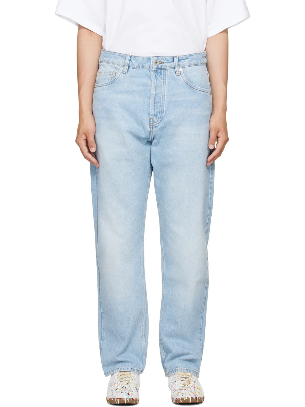 Blue Riso Straight Leg Jeans - 1