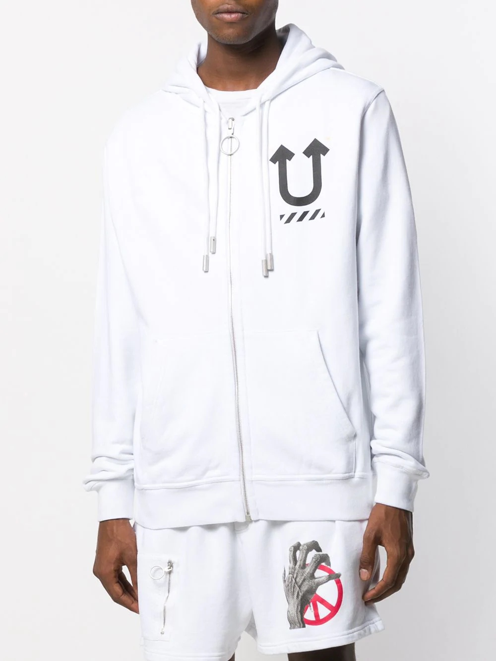 x Undercover Hand print hoodie - 4