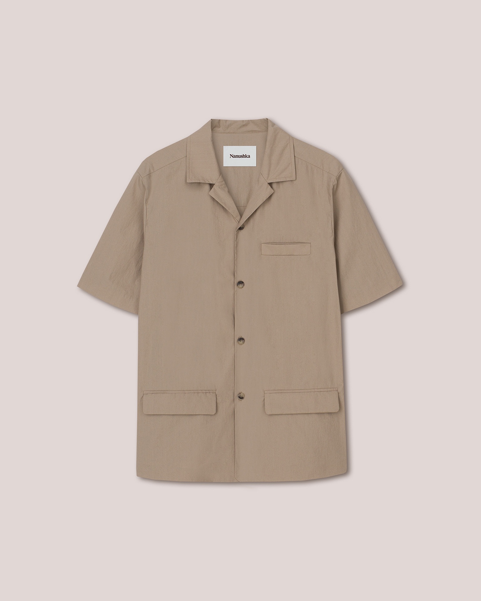 MAXIM - Short-sleeve shirt - Stone - 1